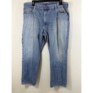 Polo Ralph Lauren Mens Classic Fit 867 Jeans 42x30 Light Wash Denim Straight Leg